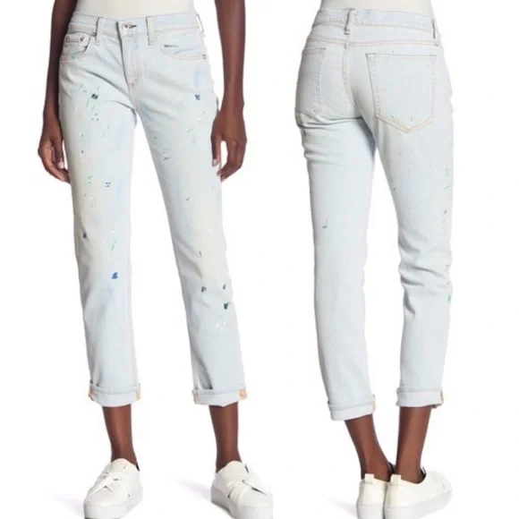 rag&bone NWT Dre Paint Splatter Skinny Jeans - Picture 3 of 8